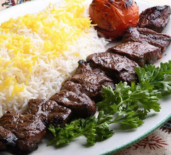 عکس از چلو کباب برگ