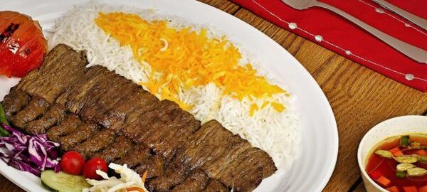 عکس از چلو کباب برگ