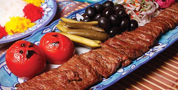 عکس از چلو کباب برگ