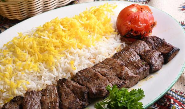 عکس از چلو کباب برگ