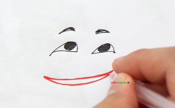 عکس نقاشی صورت خوشحال