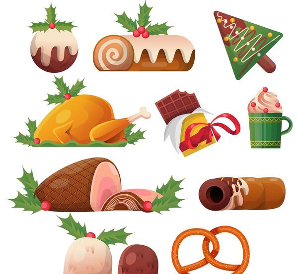 عکس وکتور مواد غذایی