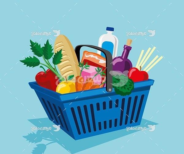 عکس وکتور مواد غذایی