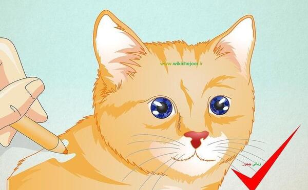 عکس نقاشی صورت گربه