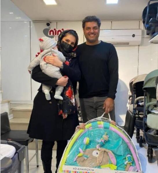 عکس بچه ی دوم سام درخشانی