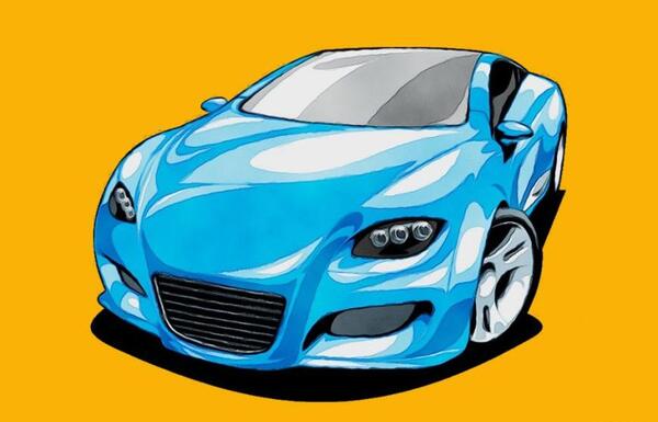 عکس ماشین آبی