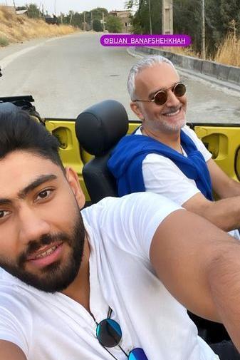عکس ماشین بیژن بنفشه خواه