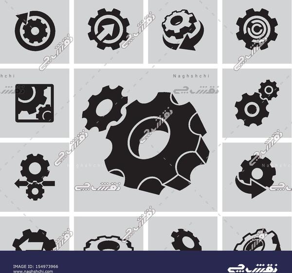 عکس دانلود وکتور چرخ دنده