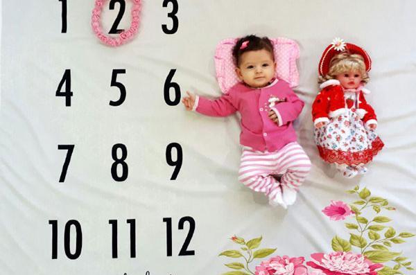 ایده برای عکس ماهانه کودک