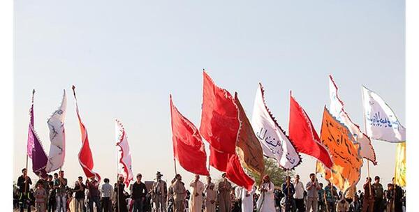 عکس پرچم عشایر عرب خوزستان