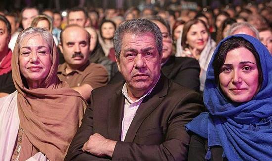 عکس باران کوثری و پدر و مادرش