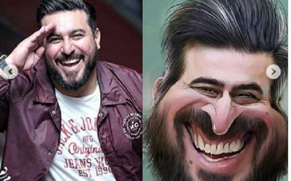 عکس کاریکاتور بهرام افشاری
