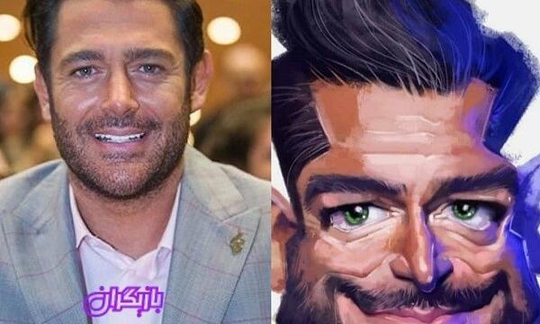 عکس کاریکاتور بهرام افشاری