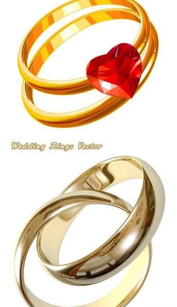 عکس وکتور حلقه ازدواج