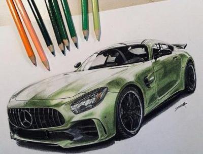 عکس نقاشی ماشین دخترانه