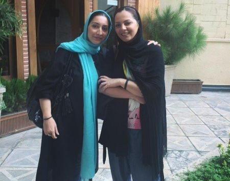عکس چکامه چمن ماه باهمسرش