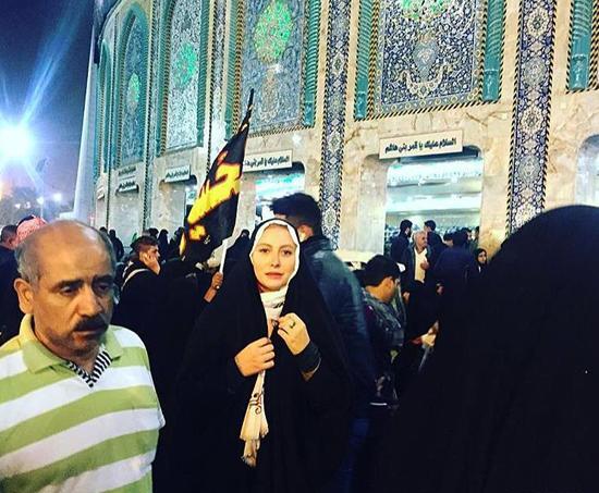 عکس فریبا نادری در اربعین