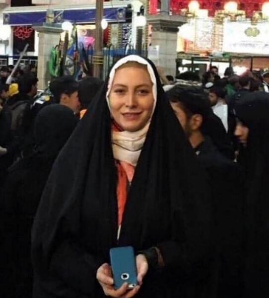 عکس فریبا نادری در اربعین