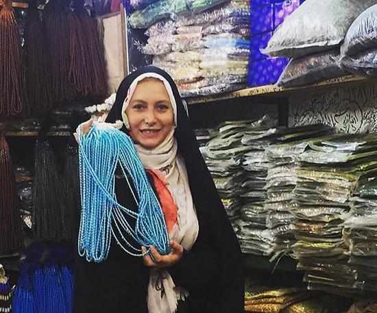 عکس فریبا نادری در اربعین