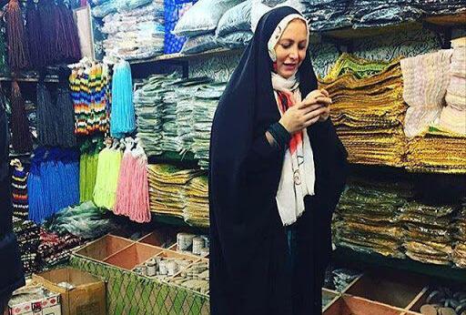 عکس فریبا نادری در اربعین