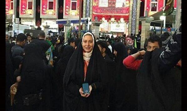 عکس فریبا نادری در اربعین