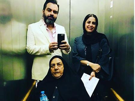 عکس شهرام قائدی و خواهرش