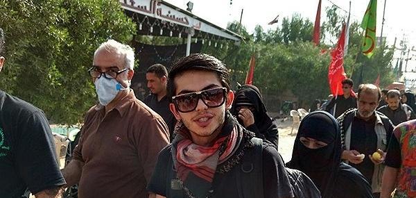 عکس افسانه بایگان در پیاده روی اربعین