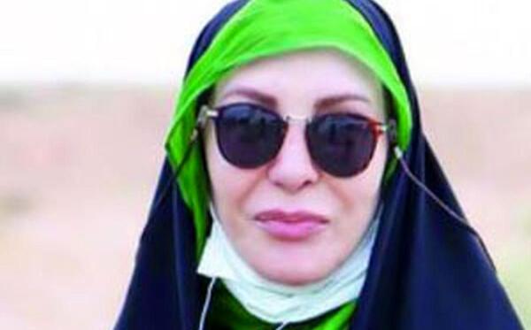 عکس افسانه بایگان در پیاده روی اربعین