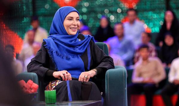 عکس افسانه بایگان در پیاده روی اربعین