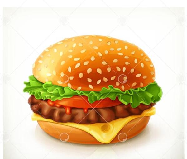 عکس وکتور همبرگر