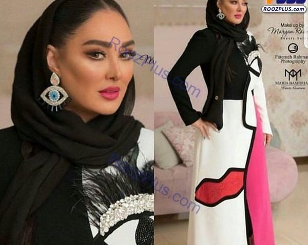 عکس الهام حمیدی در جشنواره حافظ