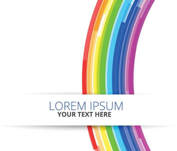 عکس دانلود وکتور رنگین کمان