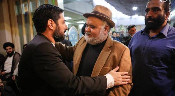 عکس اکبر عبدی و پدرش