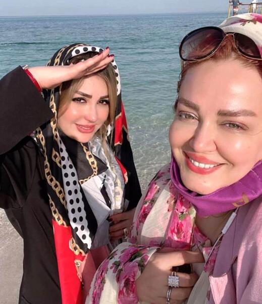 عکس الهام حمیدی با نیوشا ضیغمی