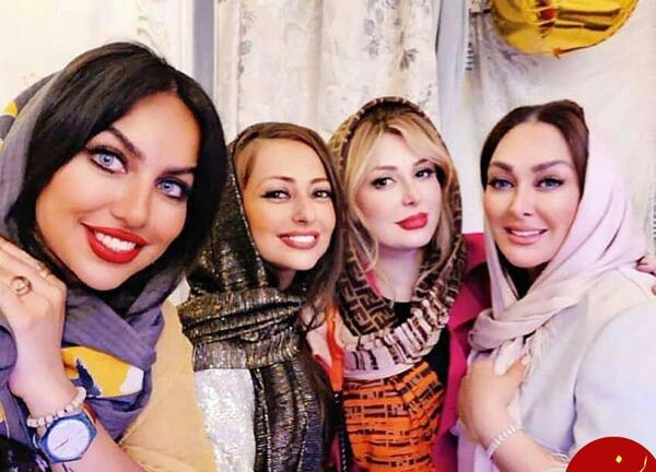 عکس الهام حمیدی با نیوشا ضیغمی