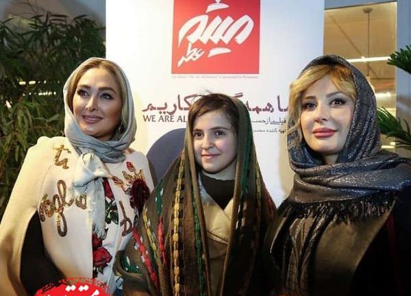 عکس الهام حمیدی با نیوشا ضیغمی