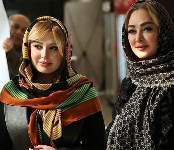 عکس الهام حمیدی با نیوشا ضیغمی