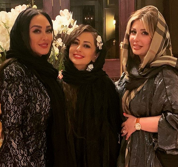 عکس الهام حمیدی با نیوشا ضیغمی