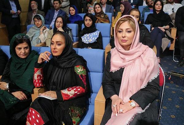عکس الهام حمیدی با نیوشا ضیغمی