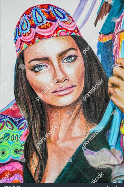 عکس نقاشی فانتزی چهره