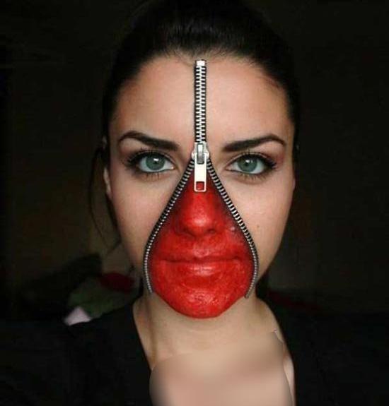 عکس نقاشی صورت وحشتناک