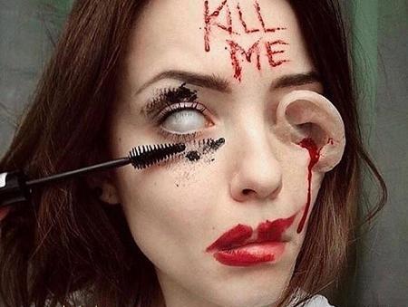 عکس نقاشی صورت وحشتناک