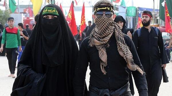 عکس عاشقانه پیاده روی اربعین