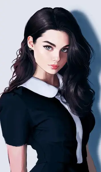 عکس دختر زیبا چشم ابرو مشکی