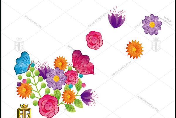 عکس دانلود وکتور گل فانتزی