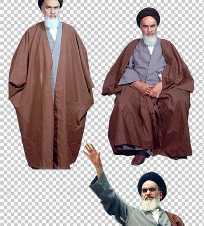 عکس لایه باز خمینی