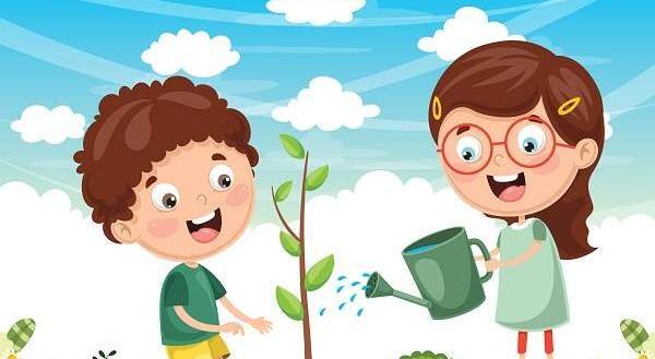 عکس کارتونی کاشت درخت