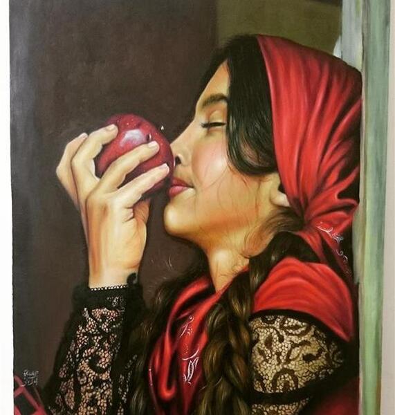 عکس نقاشی گرافیکی دختر