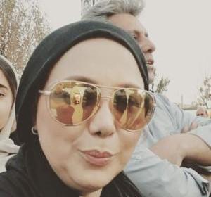 عکس بهنوش بختیاری با بادیگاردهایش