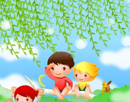 عکس کارتونی نشسته